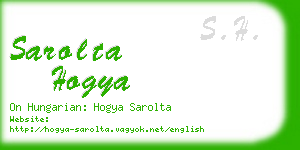 sarolta hogya business card